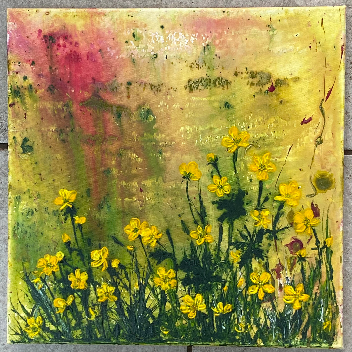 Buttercups at Sunset