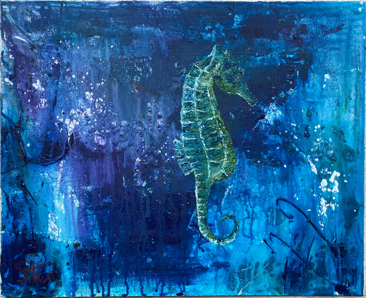 Green Seahorse Original