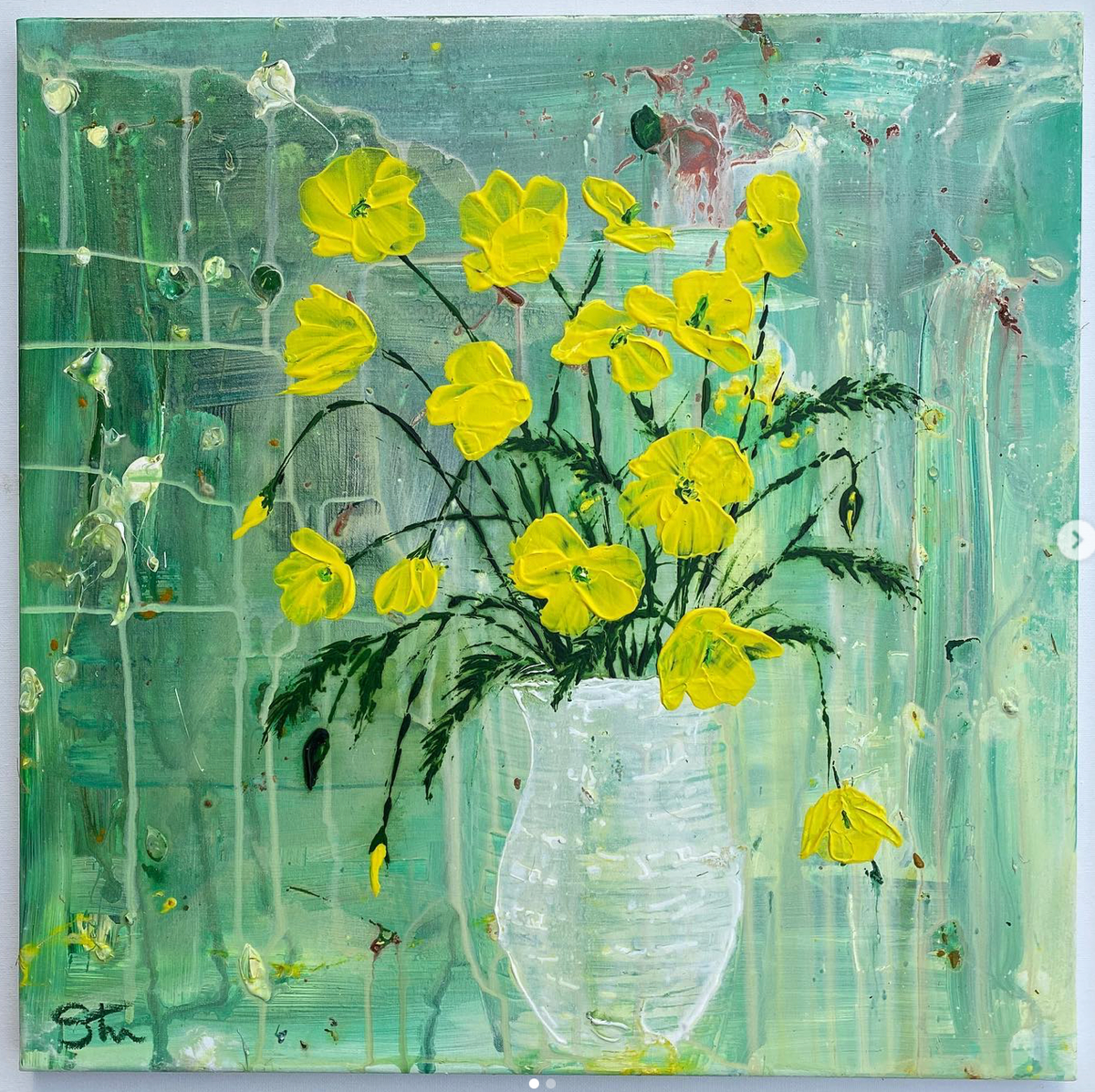 'Welsh Poppies I' Original