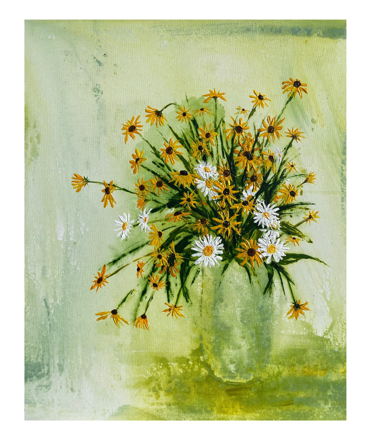 Jar of Daisies Signed Print