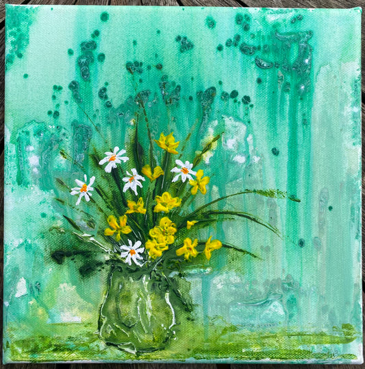 Jar of Daisies and Buttercups