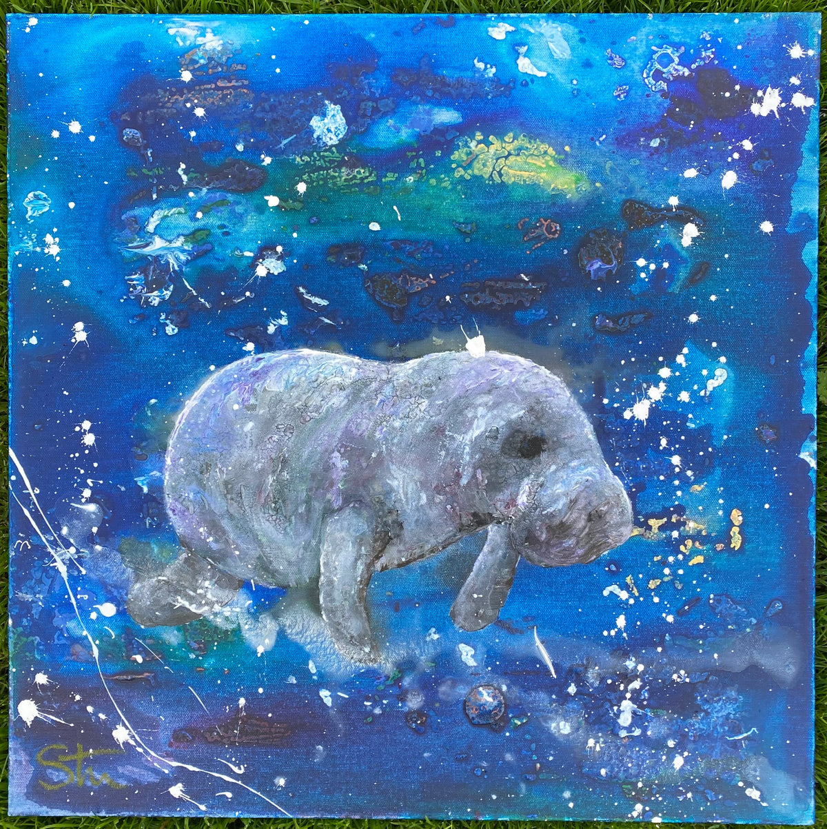 ‘Manatee II’ Original Acrylic on canvas