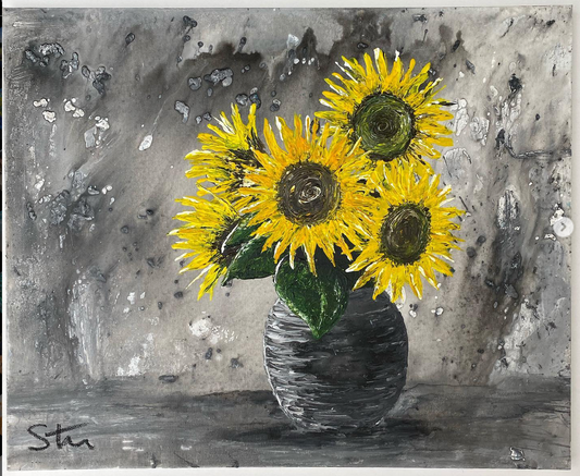 'Sunflowers III' Original