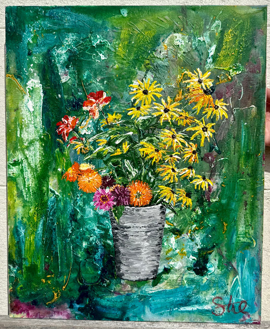 Bucket of Flowers Original