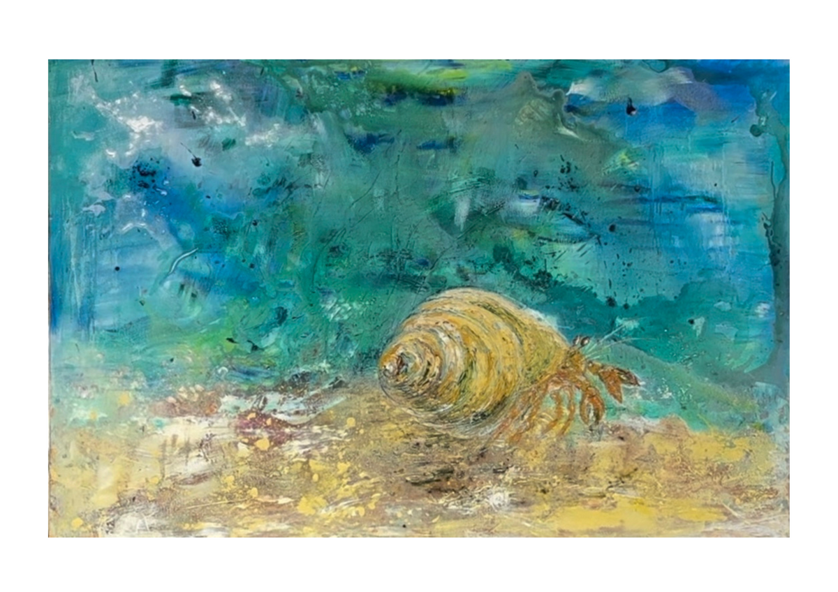 A3 Signed Print of Hermit Crab